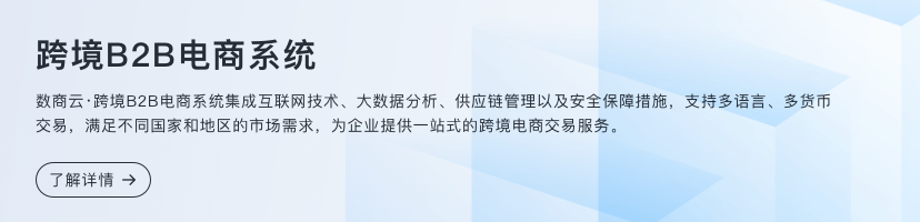 跨境B2B电商系统