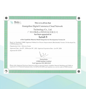 CMMI3证书